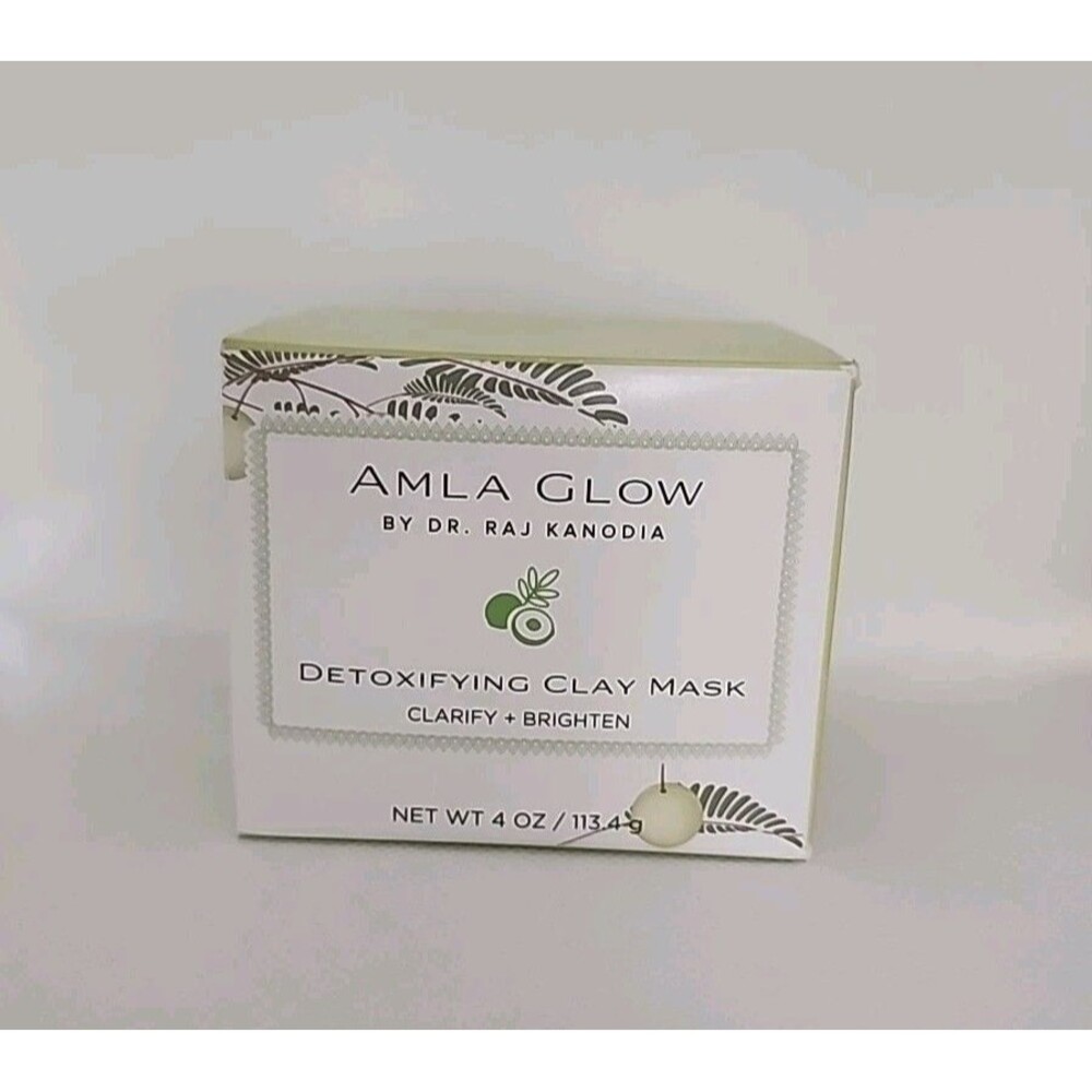 Amla Glow Detoxifying Clay Mask 4 oz Clarify & Brighten By Dr. Raj Kanodia NIB